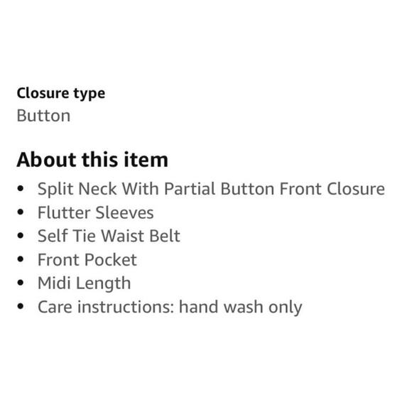 Max studio yarn dye button front flutter sleeve self tie belt women’s L - Picture 7 of 7